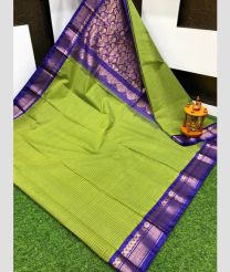 olive colour gadwal sico sarees with Temple Border design
