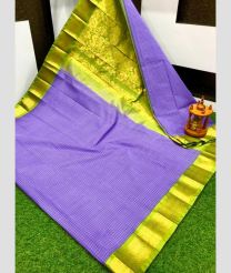 light violet colour gadwal sico sarees with Kanchi Border design