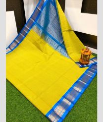 olive colour gadwal sico sarees with Kanchi Border design