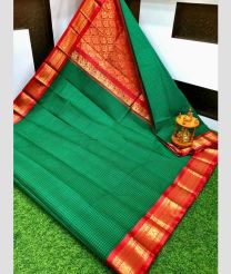 blue and brown colour gadwal sico sarees with Kanchi Border design