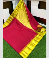 magenta and olive colour gadwal sico sarees with Kanchi Border design
