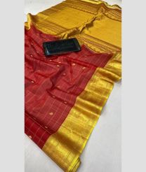 magenta and olive colour gadwal sico sarees with All over Buttas design