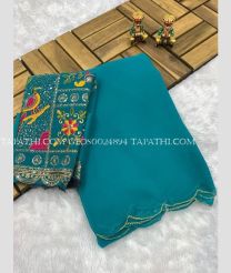 Blue Ivy and Pink georgette sarees with All over Embroidary design - GEOS0024894