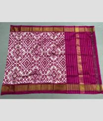 pink colour ikkat pattu dupattas with All over Ikkat design