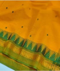 Yellow Colour kanchi cotton sarees with All over design
