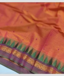 Pink Colour kanchi cotton sarees with All over design