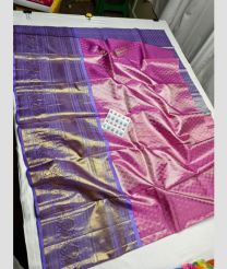 Pink and Lite Purple kanchi lehengas with All over design