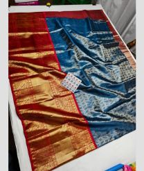 Blue Ivy and Red kanchi lehengas with All over design