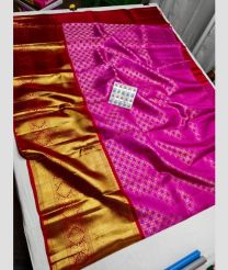 Neon Pink and Red kanchi lehengas with All over design