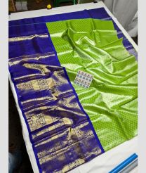 Parrot Green and Royal Blue kanchi lehengas with All over design