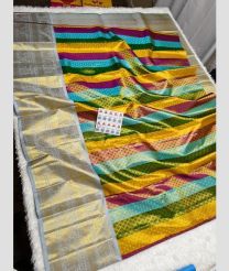 Green and Lite Grey kanchi lehengas with Kanchi Border design
