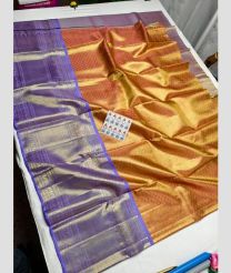 Golden and Lite Purple kanchi lehengas with Kanchi Border design