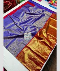 Purple Blue and Red kanchi lehengas with Kanchi Border design