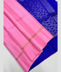Rose Pink and Royal Blue kanchi lehengas with Jari Border design