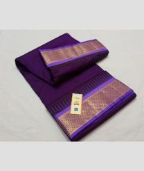 Plum Purple and Lite Purple kanchi pattu sarees with Kanchi Border design