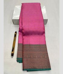Rose Pink and Grey kanchi pattu sarees with All over Jari design