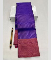 Purple and Pink kanchi pattu sarees with All over Jari design