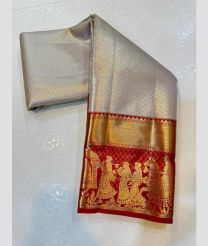 H] kanchi pattu sarees with Koravai Border design