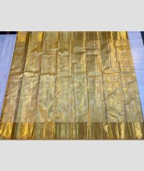 Golden and Lite Golden kanchi pattu sarees with All over Jari design