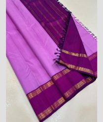 Rose Pink and Magenta kanchi pattu sarees with Koravai Border design