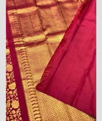 Pink and Golden kanchi pattu sarees with All over Jari design