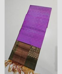 Lavender and Pine Green kanchi pattu sarees with All over Buttas design