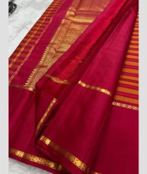 magenta and brown colour kanchi pattu sarees with All over Checks design