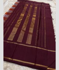 purple and orange colour kanchi pattu sarees with All over Checks design