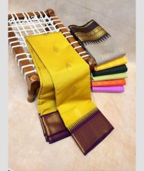 olive colour kanchi pattu sarees with All over Buttas design