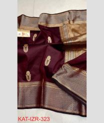 magenta colour kora sarees with All over Buttas design