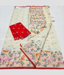wheat colour kota sarees with All over Embroidery work design - KOTA0000225