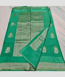 Aquamarine kota sarees with All over Embroidery work design