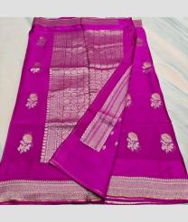 Magenta kota sarees with All over Embroidery work design
