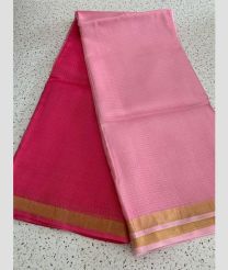 Pink and Rose Pink kota sarees with All over Checks design