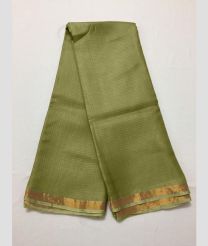 Fern Green and Golden kota sarees with All over Checks design