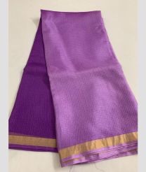 Purple and Golden kota sarees with All over Checks design
