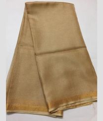 Brown and Golden kota sarees with All over Checks design