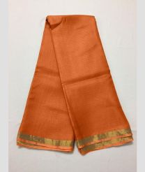 Orange and Golden kota sarees with All over Checks design