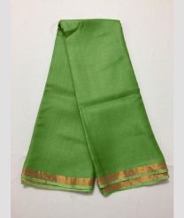 Green and Golden kota sarees with All over Checks design