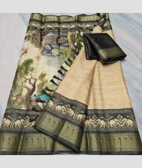 Cream and Lite Baige kota sarees with All over Buttas design