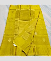 Mustard Yellow kota sarees with All over Buttas design