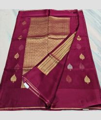 Magenta kota sarees with All over Buttas design