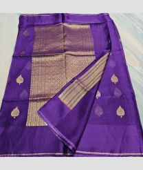 Purple kota sarees with All over Buttas design
