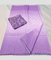Lavender  kota sarees with All over Mirror Work design