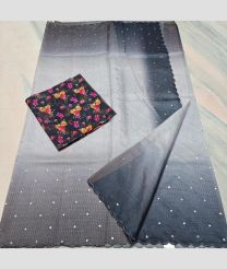 Grey kota sarees with All over Mirror Work design