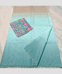 Blue Lagoon kota sarees with All over Mirror Work design