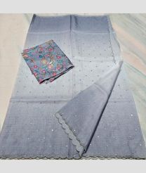 Lite Grey kota sarees with All over Mirror Work design