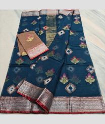 Midnight Blue and  Brown kota sarees with All over Buttas design