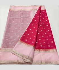 Baby Pink and Pink kota sarees with All over Buttas design