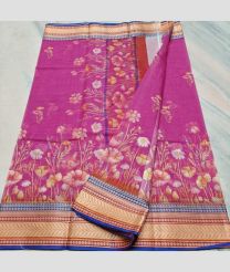 Pink and Blue kota sarees with All over Printed design